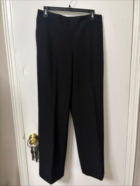 Rachel Zoe Black Straight-Leg Pull-On Dress Pants